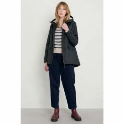 Seasalt Cornwall Waterproof Navy Blye Lill Cove Coat