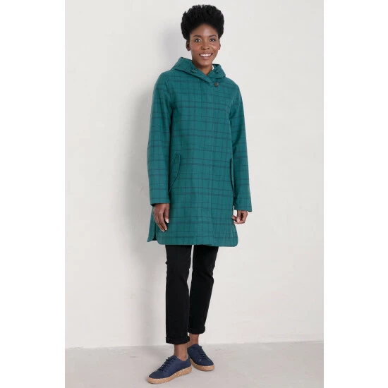 Seasalt Cornwall Waterproof Green Saltstone Coat 2 Seasalt Cornwall Waterproof Green Saltstone Coat - Image 2