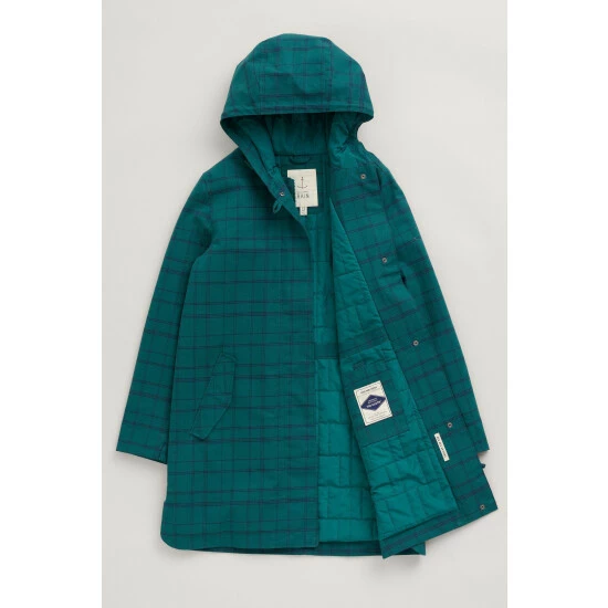 Seasalt Cornwall Waterproof Green Saltstone Coat 4 Seasalt Cornwall Waterproof Green Saltstone Coat - Image 4