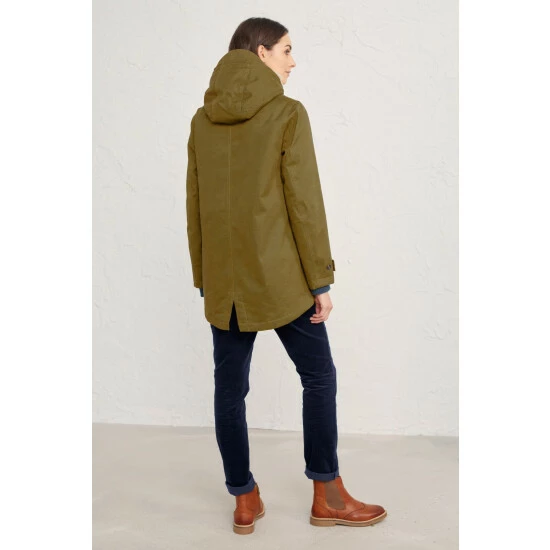 Seasalt Cornwall Brown Lill Cove Coat 2 Seasalt Cornwall Brown Lill Cove Coat - Image 2