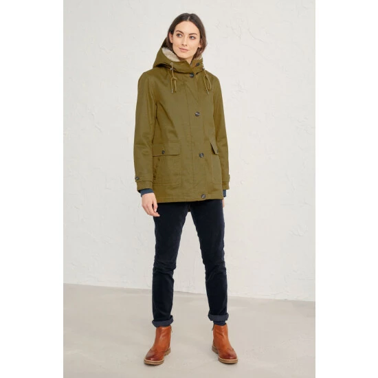 Seasalt Cornwall Brown Lill Cove Coat 3 Seasalt Cornwall Brown Lill Cove Coat - Image 3