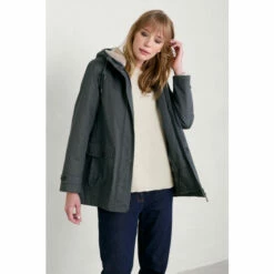Seasalt Cornwall Grey Lill Cove Coat