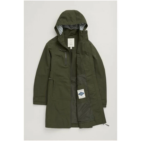 Seasalt Cornwall Petite Green Waterproof Coverack Coat 6 Seasalt Cornwall Petite Green Waterproof Coverack Coat - Image 6
