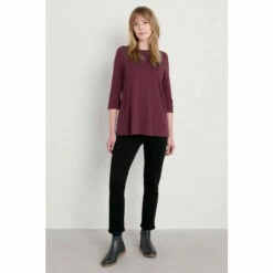 Seasalt Cornwall Midi A-Line Red Tregonning Top