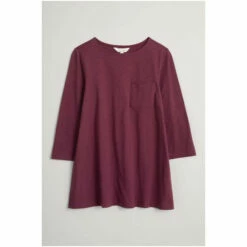 Seasalt Cornwall Midi A-Line Red Tregonning Top -Seasalt Shop unnamed file 785