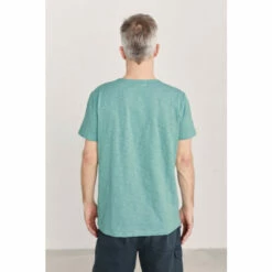Alternative view of Seasalt Mens Green Cotton Short Sleeve Crew T-Shirt