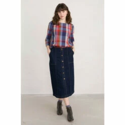 Seasalt Cornwall Natural Checked Stipple Shore Top -Seasalt Shop unnamed file 808