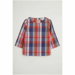 Seasalt Cornwall Natural Checked Stipple Shore Top -Seasalt Shop unnamed file 811