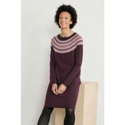 Seasalt Cornwall Purple Centrepiece Dress