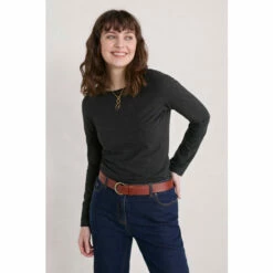 Seasalt Cornwall Boat Neck Black Easel Top