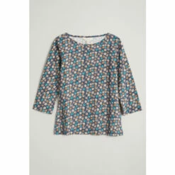 Seasalt Cornwall Petite Teal Blue Three Quarter Sleeve Easel Top 8 Seasalt Cornwall Petite Teal Blue Three Quarter Sleeve Easel Top -Seasalt Shop unnamed file 872