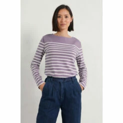 Seasalt Cornwall Purple Sailor T-Shirt