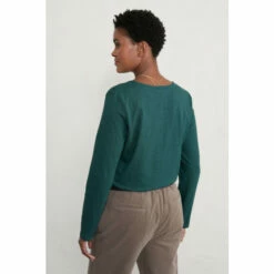 Alternative view of Seasalt Cornwall Petite Blue Three Quarter Sleeve Talent Top