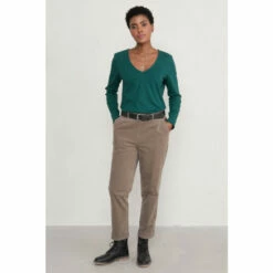 Seasalt Cornwall Blue Three Quarter Sleeve Talent Top -Seasalt Shop unnamed file 917