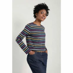 Seasalt Cornwall Natural Striped Sailor Shirt