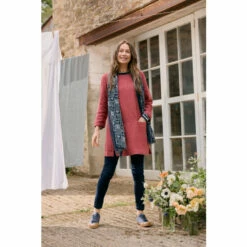 Seasalt Cornwall Red Three Quarter Sleeve St Agnes Clay Tunic
