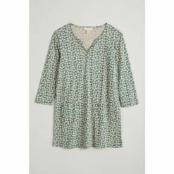 Seasalt Cornwall Green V-neck 3/4 Artist's Palette Tunic -Seasalt Shop unnamed file 984