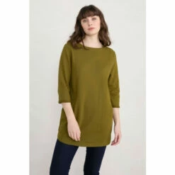 Seasalt Cornwall Green Cosy River Meet Tunic